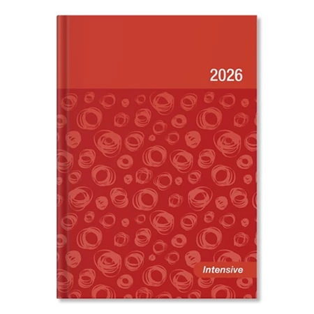 Határidőnapló 2026 heti B/6 Period Intensive lakk papír narancs