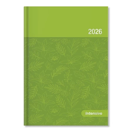 Határidőnapló 2026 heti B/6 Period Intensive lakk papír zöld