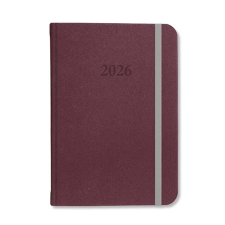 Határidőnapló 2026 heti B/6 Period Velour gumis lila