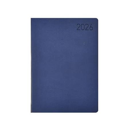 Határidőnapló 2026 heti B/6 TOPTIMER Madeira M012 fehér lapos kék-narancs