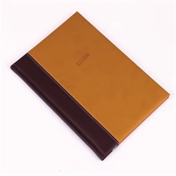 Határidőnapló 2026 heti B/5 REAL Linett barna-mustár