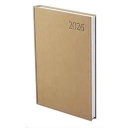 Határidőnapló 2026 heti B/5 TOPTIMER Traditional T011 fehér lapos bézs