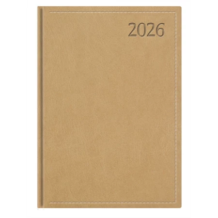 Határidőnapló 2026 heti B/5 TOPTIMER Traditional T011 fehér lapos bézs