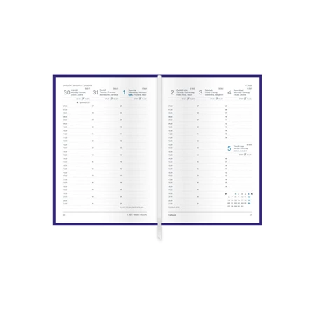 Határidőnapló 2026 heti B/6 TOPTIMER Pastel P012 kék