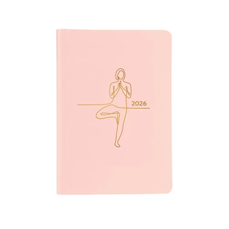 Határidőnapló 2026 heti B/6 TOPTIMER Pastel P012 rózsaszín
