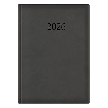 Határidőnapló 2026 napi A/4 TOPTIMER Wide W024 fehér lapos fekete