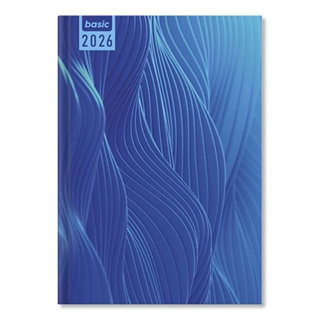 Határidőnapló 2026 napi A/5 Period Basic Blue