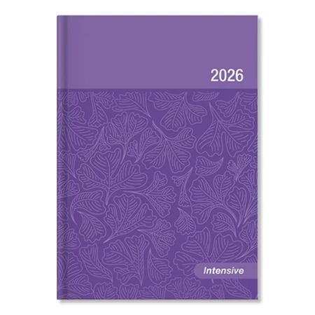 Határidőnapló 2026 napi A/5 Period Intensive lakk papír lila