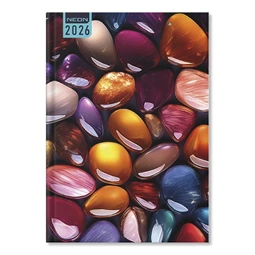 Határidőnapló 2026 napi A/5 Period Neon Pebbles