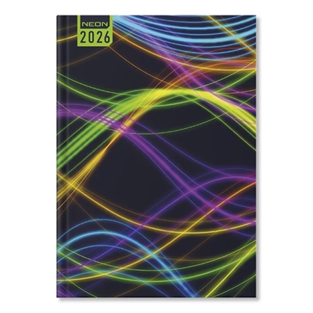Határidőnapló 2026 napi A/5 Period Neon Waves
