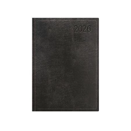 Határidőnapló 2026 napi A/5 TOPTIMER Traditional T021 fekete