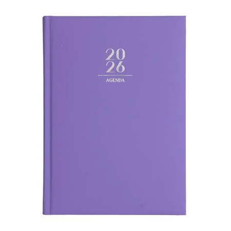 Határidőnapló 2026 napi A/5 VICTORIA OFFICE Next lila, félórás, 7-23.00