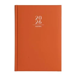 Határidőnapló 2026 napi A/5 VICTORIA OFFICE Next narancs, félórás, 7-23.00