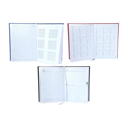 Határidőnapló 2026 napi  A/5  fehér lapokkal,  fekete borító