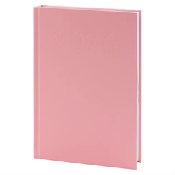 Határidőnapló 2026 napi  A/5  fehér lapokkal,  pink borító