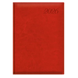 Határidőnapló 2026 napi A/5 TOPTIMER Image I021 piros