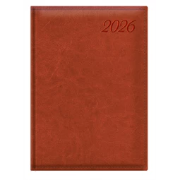 Határidőnapló 2026 napi A/5 TOPTIMER Image I021 vörösesbarna