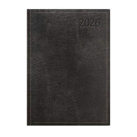 Határidőnapló 2026 napi B/5 TOPTIMER Traditional T020 fehér lapos fekete