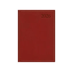 Határidőnapló 2026 napi B/6 TOPTIMER Traditional T022 bordó