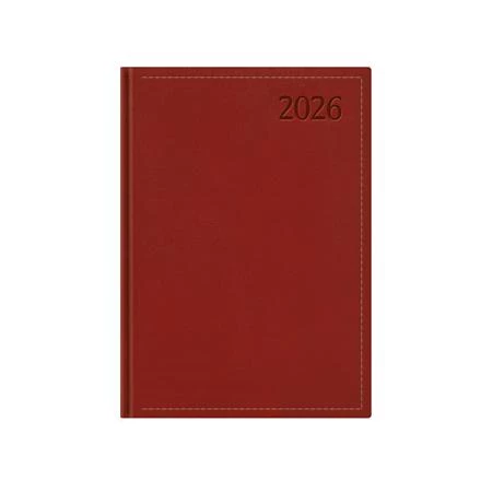 Határidőnapló 2026 napi B/6 TOPTIMER Traditional T022 bordó