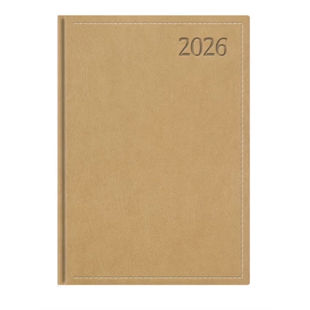 Határidőnapló 2026 napi B/6 TOPTIMER Traditional T022 bézs