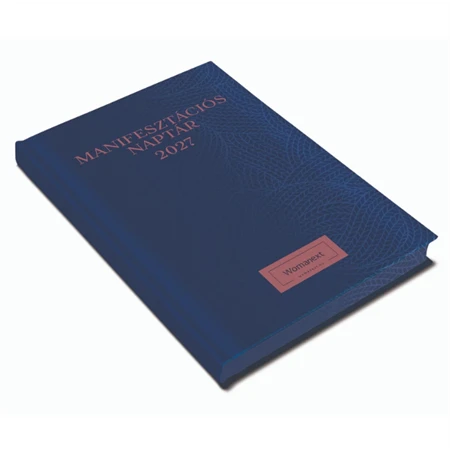 Határidőnapló 2027 A/5 heti REAL Womanext Navy Blue naptárkönyv