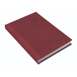 Határidőnapló 2027 A/5 napi REAL Amigo bordó
