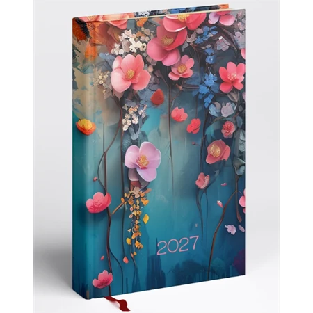 Határidőnapló 2027 A/5 napi REAL Picture Floral