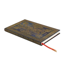 Határidőnapló 2027 Paper Blanks maxi heti keményfedeles gumis Blue Luxe