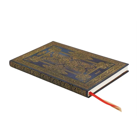 Határidőnapló 2027 Paper Blanks maxi heti keményfedeles gumis Blue Luxe
