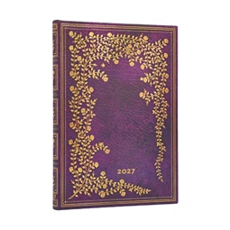 Határidőnapló 2027 Paper Blanks midi heti keményfedeles gumis New York Rose