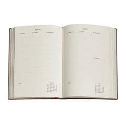 Határidőnapló 2027 Paper Blanks midi heti keményfedeles gumis New York Rose
