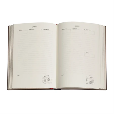 Határidőnapló 2027 Paper Blanks midi heti keményfedeles gumis New York Rose