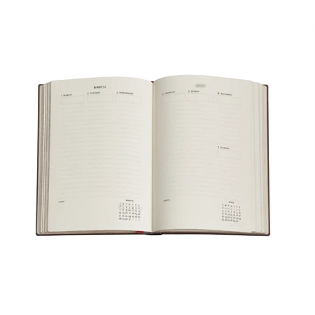 Határidőnapló 2027 Paper Blanks midi heti keményfedeles gumis Poetry in Bloom