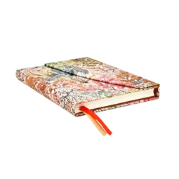 Határidőnapló 2027 Paper Blanks midi heti keményfedeles mágneses Anemone