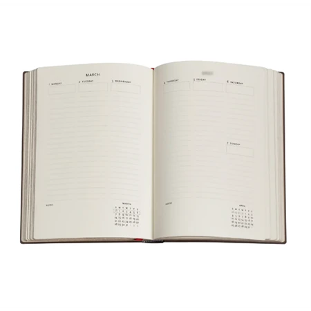 Határidőnapló 2027 Paper Blanks midi heti keményfedeles mágneses Anemone