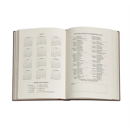 Határidőnapló 2027 Paper Blanks midi heti keményfedeles mágneses Anemone