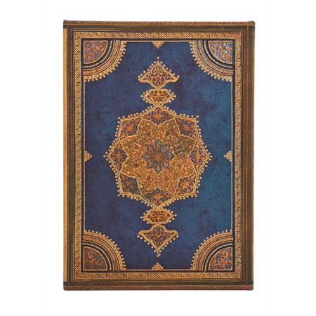 Határidőnapló 2027 Paper Blanks midi heti keményfedeles mágneses Safavid Indigo