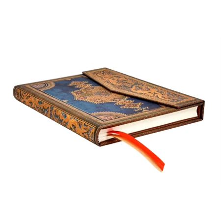 Határidőnapló 2027 Paper Blanks midi heti keményfedeles mágneses Safavid Indigo