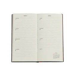 Határidőnapló 2027 Paper Blanks slim heti keményfedeles gumis Golden Age of Prosperity