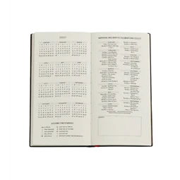 Határidőnapló 2027 Paper Blanks slim heti keményfedeles gumis Golden Age of Prosperity
