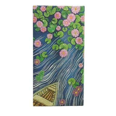 Határidőnapló 2027 Paper Blanks slim heti keményfedeles gumis Lotus River