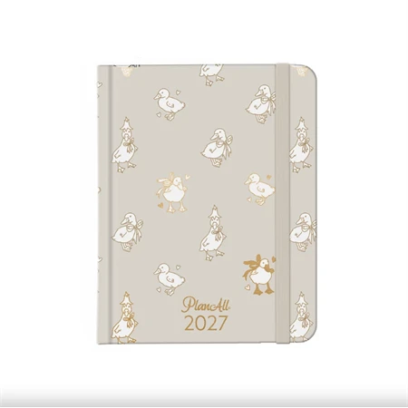 Határidőnapló 2027 heti 112x140mm PLANALL MINI 192 oldal, Duck