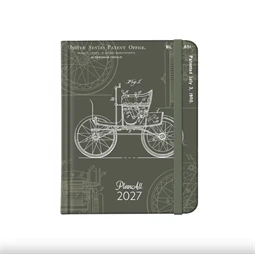 Határidőnapló 2027 heti 112x140mm PLANALL MINI 192 oldal, Outline