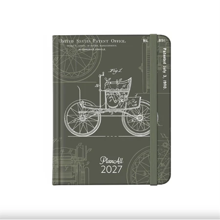 Határidőnapló 2027 heti 112x140mm PLANALL MINI 192 oldal, Outline