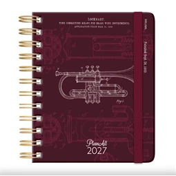 Határidőnapló 2027 heti 135x170mm PLANALL MIDI spirálos, 224 oldal, Dieline
