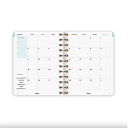 Határidőnapló 2027 heti 135x170mm PLANALL MIDI spirálos 224 oldal, Merry