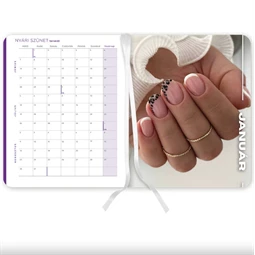 Határidőnapló 2027 heti 160x200mm PLANALL New Classic, 224 oldal, Perfect Nails