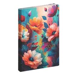 Határidőnapló 2027 heti B/6 REAL Fiestina 5411-62 Floral