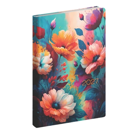 Határidőnapló 2027 heti B/6 REAL Fiestina 5411-62 Floral